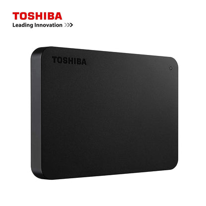 Toshiba Canvio Basics Portable External Hard Drive – USB 3.0 High-Speed Storage (500GB/1TB/2TB/4TB), Slim Black Design