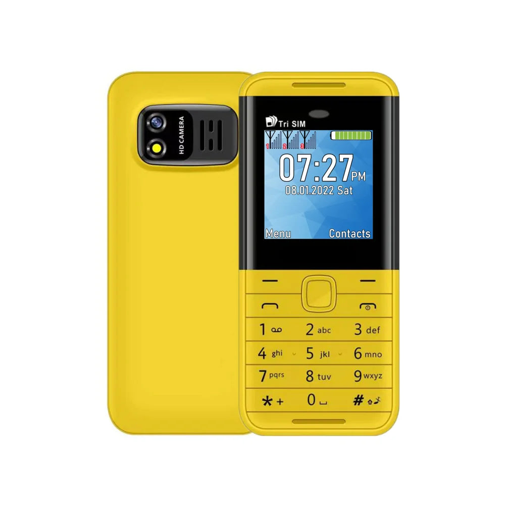 SERVO BM5310 Mini Mobile Phone — 3 SIM, 3-Standby, Auto Call Recorder, Bluetooth, Speed Dial, Magic Voice, 1.3" Display