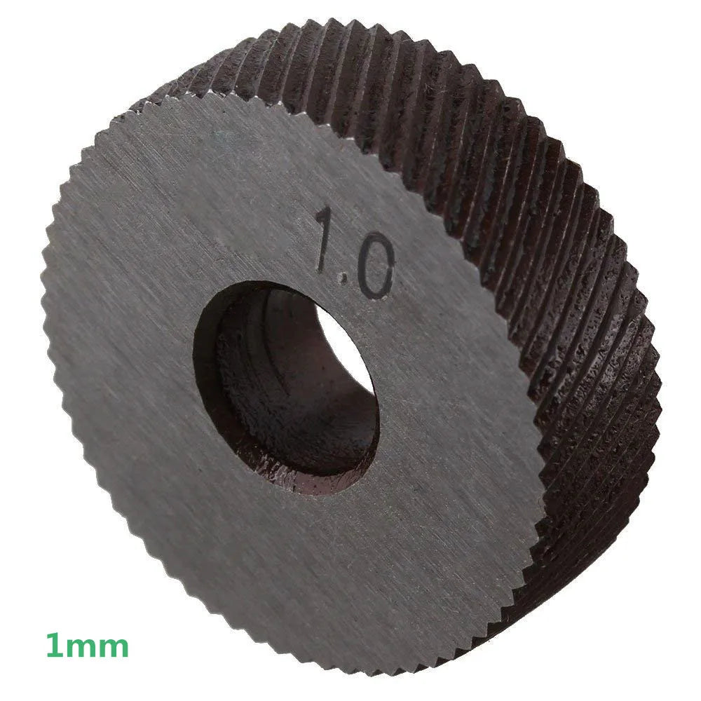Dual Wheel Knurling Tool Kit — 7PCS Steel Lathe Knurling Set with 0.5mm, 1mm & 2mm Linear Pitch Wheels
