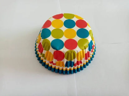 100PCS Animal Print & Pink Heart Cupcake Liners – Zebra, Leopard & Cow Pattern Muffin Baking Cups for Weddings & Parties