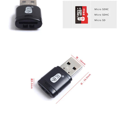 Kawau Micro SD Card Reader 2.0 USB: High Speed Adapter with TF Card Slot C286, Supports up to 128GB - Memory Card Reader for Computer