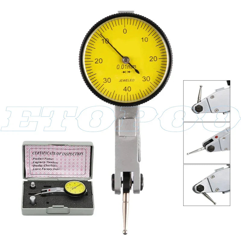 Hot Dial Indicator with Universal Magnetic Stand | 0.8mm & 10mm Dial Test Comparator for Equipment Calibration