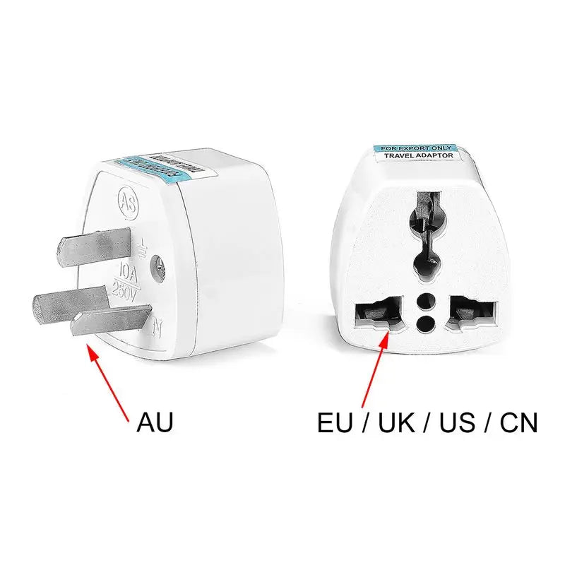 KR Plug Adapter – Multifunction Universal AU, UK, US to EU Type E/F Electrical Socket for France & Spain Travel