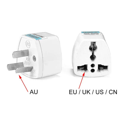 KR Plug Adapter – Multifunction Universal AU, UK, US to EU Type E/F Electrical Socket for France & Spain Travel