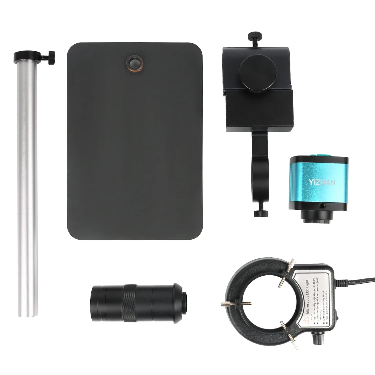 4K 48MP HDMI USB Industrial Microscope Camera – 1-130X/150X/180X Zoom C Lens for Soldering & Repair