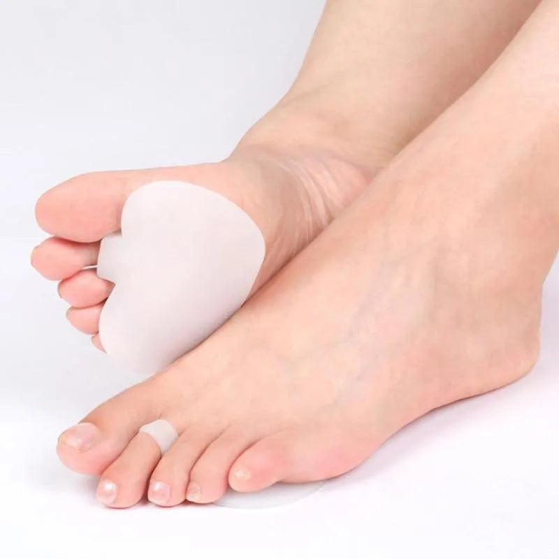 2Pcs Silicone Gel Metatarsal Pads for Shoes — Soft Foot Care Gel Pads for Sensitive Feet, Sore Ball Relief, Forefoot Pain Prevention