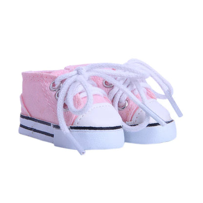 5CM Doll Snow Boots – Pop Plush Canvas Shoes for 14.5" Dolls, 32-36CM Paola Reina & 20CM Cotton Dolls Accessories