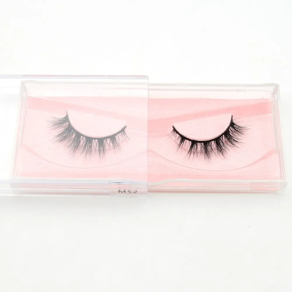 Visofree 3D Mink Eyelashes – Thick Handmade Full Strip Cruelty-Free False Lashes for Makeup M56