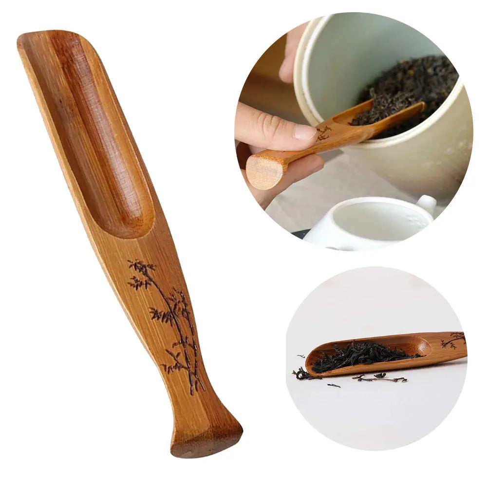 Teaware Accessories Wooden Spoon – Chinese Style Coffee Filter Scoop for Tableware