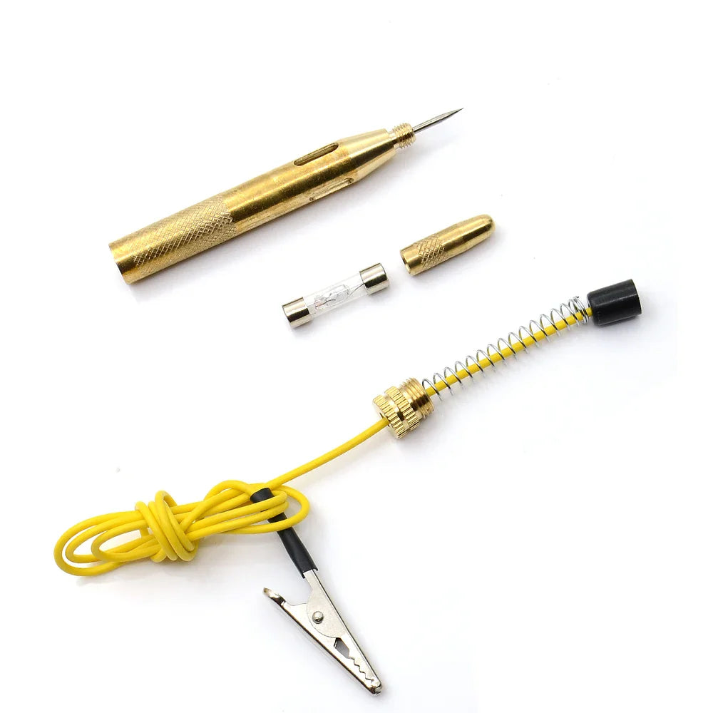 Auto Car Light Circuit Tester – DC 6V, 12V, 24V Voltage Detector Probe Lamp for Light System Testing