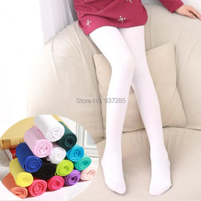 Kids Candy Color Velvet Tights – Spring Autumn Baby Girls Pantyhose & Dance Stockings