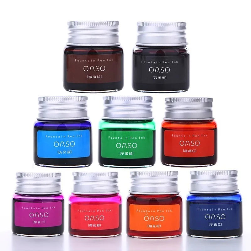20ml Colorful Smooth Liquid Ink Refill – Bright Comic Ink for Carbon Pens, Office & School Stationery