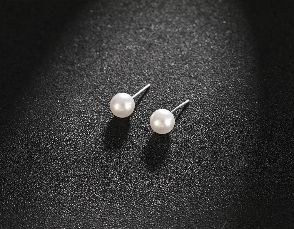 Fashion Pearl Bean Crystal Earrings for Women & Girls – Elegant Everyday Jewelry