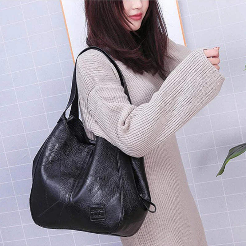 Yogodlns Vintage Women's Handbag - Designer Luxury Shoulder Tote, Fashion Brand Top-Handle Bag