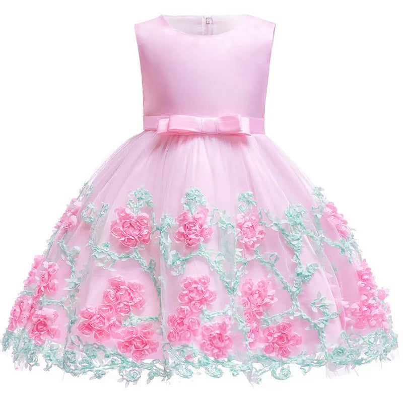 Girls Lace Tutu Princess Dress - Elegant Birthday and Party Dress for Baby and Kids
