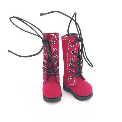 Tilda 3.2cm Doll Boots — 1/6 Mini Leather Shoes for Blythe, Azone & BJD Dolls