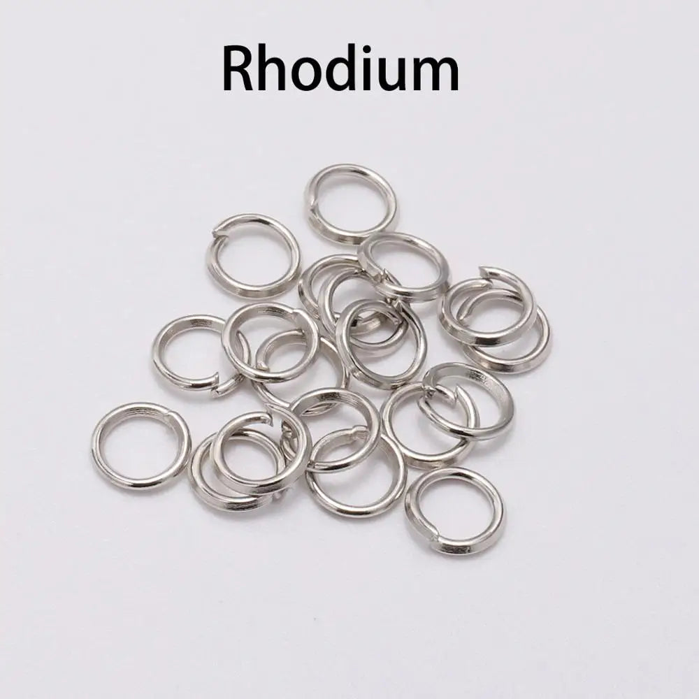 DIY Jewelry Jump Rings - 50-200pcs Split Ring Connectors 3-20mm for Handmade Accessories and Craft Making Supplies