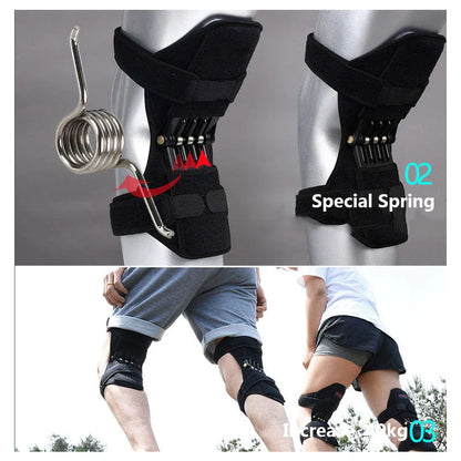 Joint Support Knee Pad — Non-Slip Pain Relief Knee Stabilizer with Power Spring for Sports, Work & Elderly Support