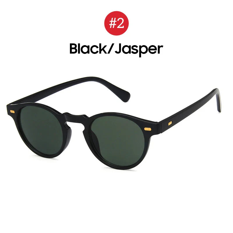 VIVIBEE 2025 Fashion Oval Small Sunglasses – Classic UV400 Clear Transparent Shades for Men & Women