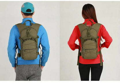 15L Molle Tactical Backpack – Outdoor Sports Bicycle Bag for Cycling, Hiking, Climbing, Camping & Fishing with Hydration Support