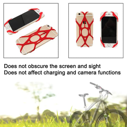 Anti-Slip Silicone Replacement Strap for Cell Phone Mount Holder: Secure Grip for Bike, Bicycle, Motorcycle Handlebars