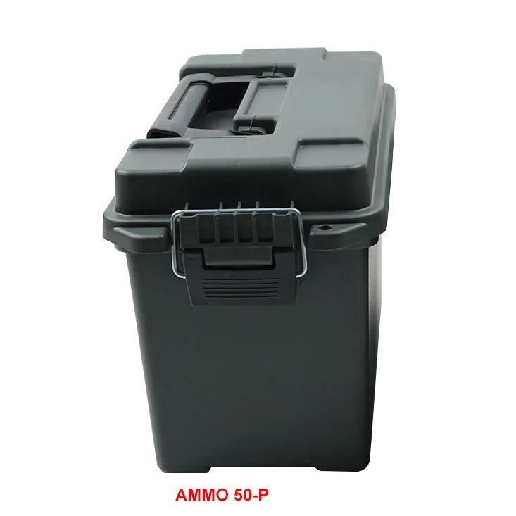 Plastic Ammo Box – Lightweight High-Strength Bullet Storage Case, Weapons Safe, Ammo Can Crate Accessory
