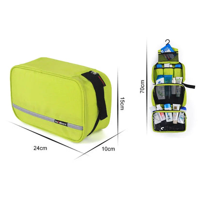 Hanging Travel Toiletry Bag | Organizer Kit for Men & Women with Cosmetics & Makeup Storage
