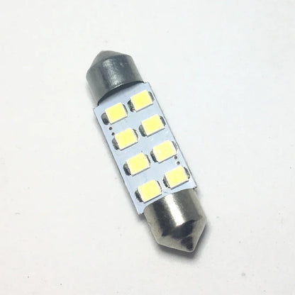 Festoon LED Car Interior Light – 8SMD 1210, 31-41mm Dome Reading Bulb, 12V White