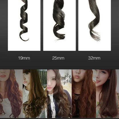 LCD Conical Curling Iron: Ceramic Glaze Pear Flower Cone Electric Hair Curler for Beautifully Curled Hairstyles
