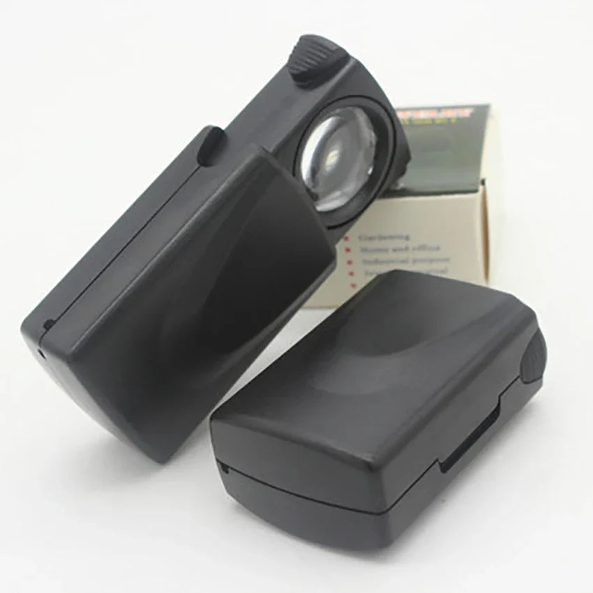 Portable 30X LED Magnifier — Acrylic Lens for Jewelry Appraisal, Reading, Sewing & Seniors