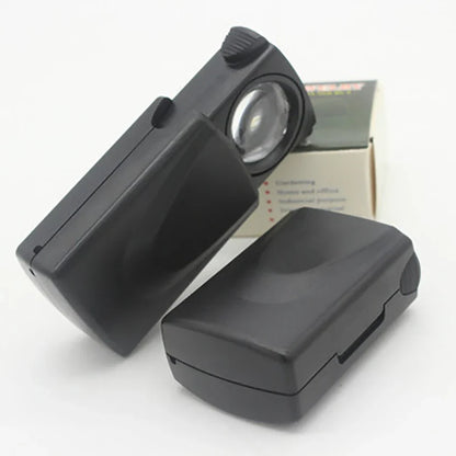 Portable 30X LED Magnifier — Acrylic Lens for Jewelry Appraisal, Reading, Sewing & Seniors