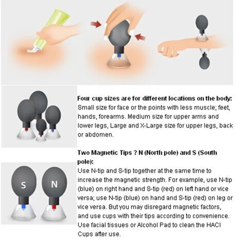 18pcs Suction Cup Cupping Set — TCM Magnetic Acupressure Vacuum Therapy for Whole Body Muscle Pain Relief Massage