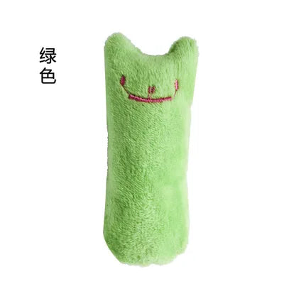 Catnip Teeth Grinding Toy - Funny Interactive Plush Chew Toy With Mint Flavor For Cats And Kittens