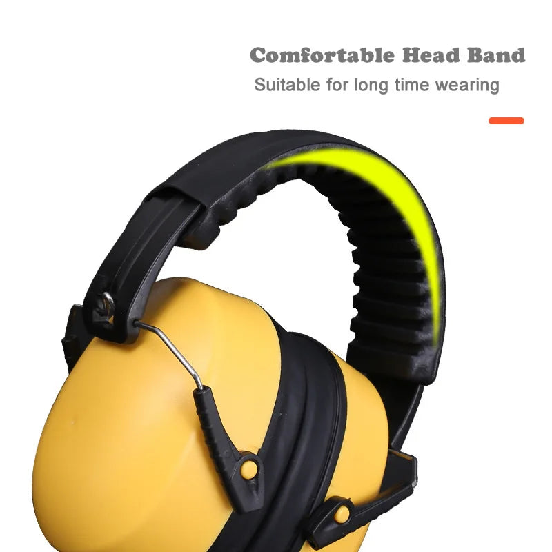 Work Safety Earmuffs – Anti-Noise Portable Ear Protectors for Work, Study, Sleeping, Woodwork & Shooting