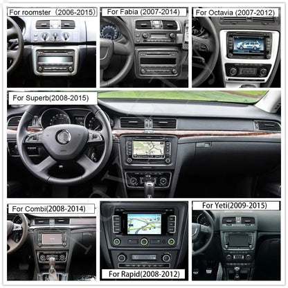 Android 13 Wireless CarPlay Multimedia Player – 7/8/9" IPS Screen GPS & WiFi Car Radio for VW Passat, Golf, Polo, Jetta & Skoda