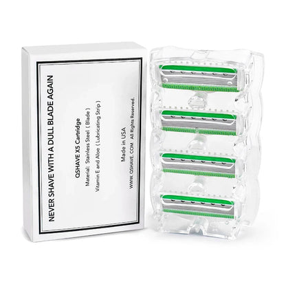 QShave Green Series Women’s Razor — 5-Layer X5 Blade Hair Remover for Bikini & Legs, Valentine’s Day Gift