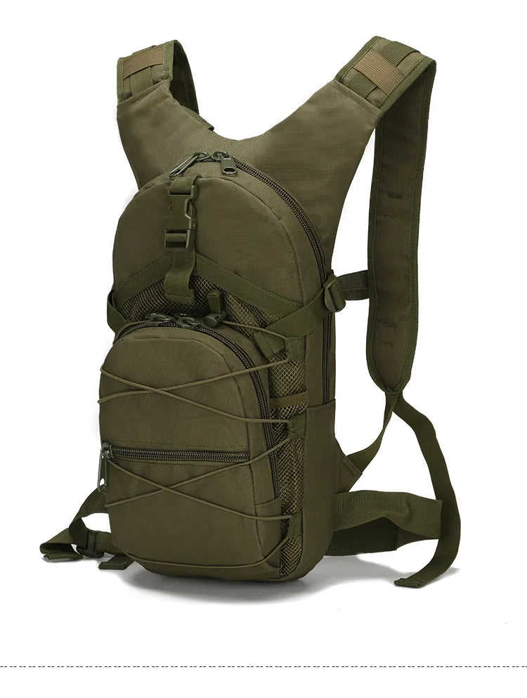 15L Molle Tactical Backpack - Outdoor Sports Bicycle Bag for Cycling, Climbing, Hiking, Camping, Fishing, Hydration