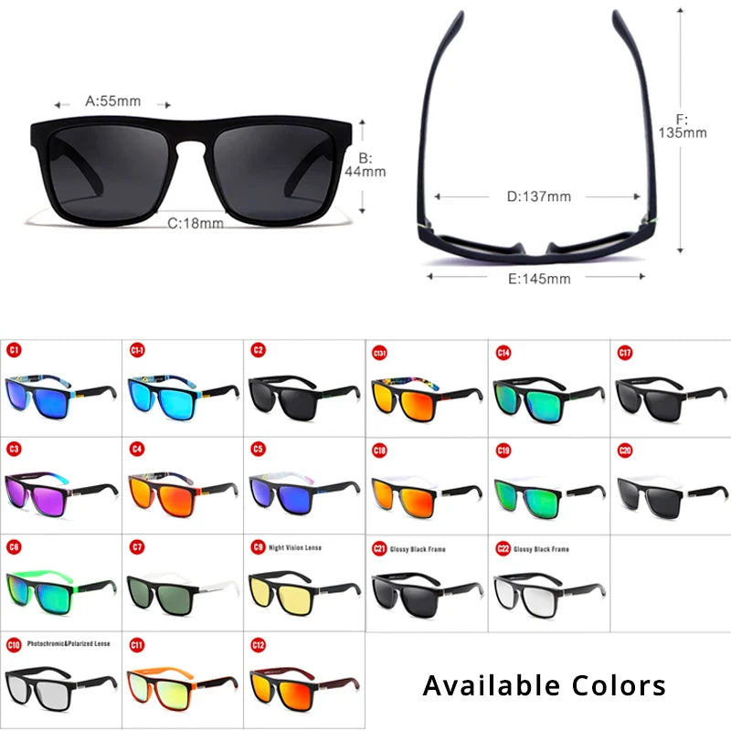KDEAM Men’s Polarized Photochromic Night Sight Driving Sunglasses UV400 – New KD156 Colors CE Certified