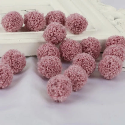 10Pcs Soft Pompom Balls 15/20mm - Fluffy Plush Craft Furballs for DIY Sewing, Home Decor & Christmas Tree Decoration