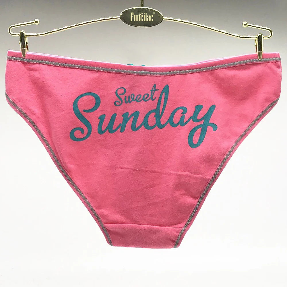 Women's Cotton Panties - 7 Pack Sexy Everyday Briefs & Knickers, M/L/XL Lingerie Set
