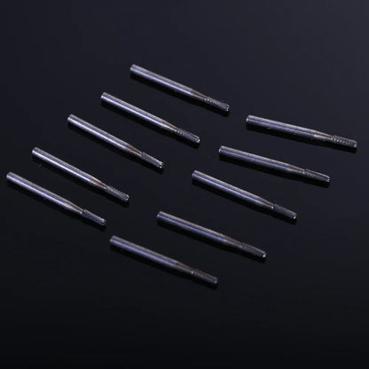 10pcs Dental Broken Crown Needles - Endodontic Silver & Gold Plated Handle, 1957# & 1958# for Crown Repair