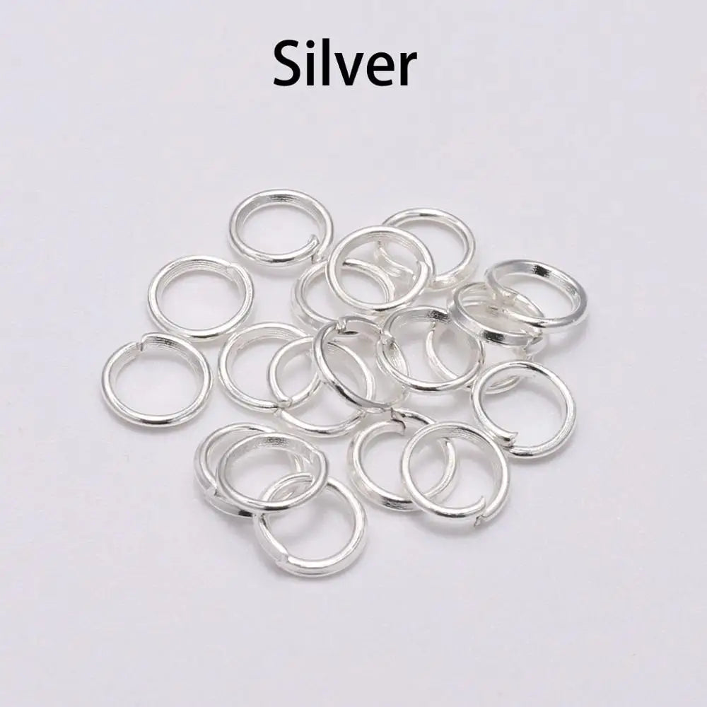 DIY Jewelry Jump Rings - 50-200pcs Split Ring Connectors 3-20mm for Handmade Accessories and Craft Making Supplies