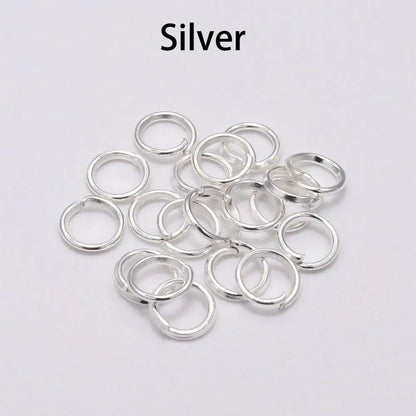DIY Jewelry Jump Rings - 50-200pcs Split Ring Connectors 3-20mm for Handmade Accessories and Craft Making Supplies