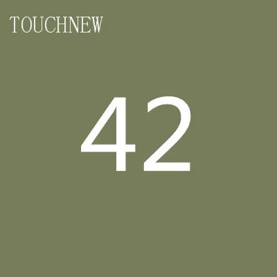 TOUCHNEW Alcohol Sketch Markers - Dual Tip Brush Pens for Manga Drawing & Art Supplies