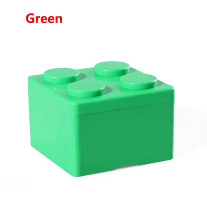 Creative Building Block Storage Box – Stackable Space-Saving Plastic Organizer for Desktop & Office Supplies
