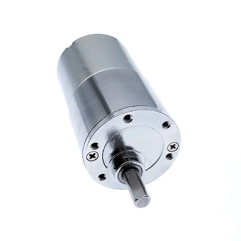 GB37RG 12V DC Gear Motor – 37mm Eccentric Shaft with Multiple RPM Options (2 to 1000 RPM)