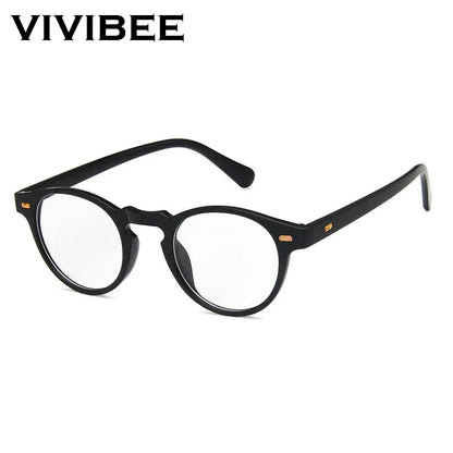 VIVIBEE 2025 Fashion Oval Small Sunglasses – Classic UV400 Clear Transparent Shades for Men & Women