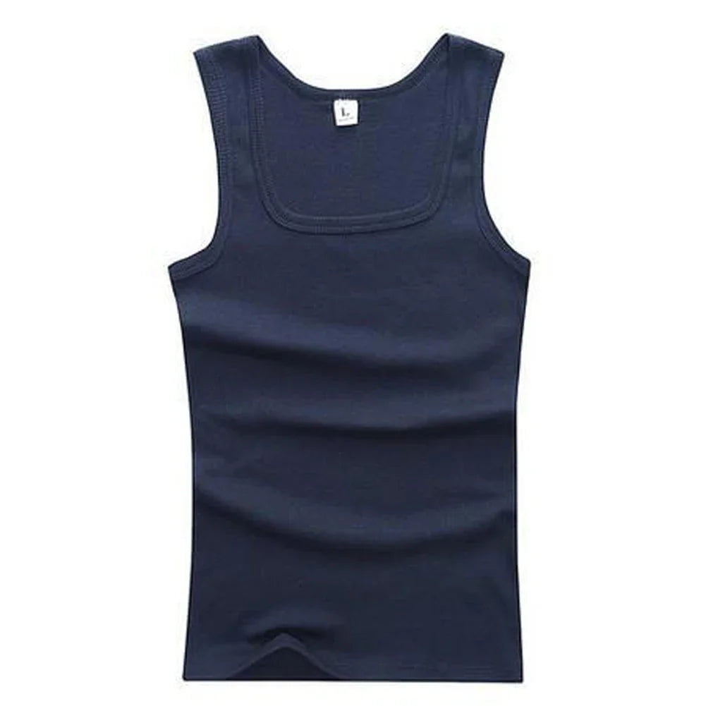 Plus Size Men’s Sleeveless Tank Top Vest – Summer Fitness Bodybuilding Singlet Casual Workout Shirt (Black, White, Gray)