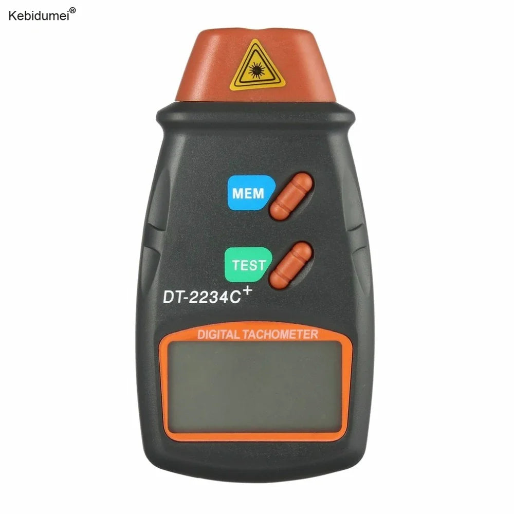 Kebidumei Digital Laser Tachometer Hour Meter | Non-Contact Motor Lathe Speed Gauge | Diagnostic Tool | Revolution Spin RPM Meter