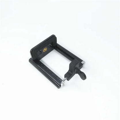 FGHGF Black Phone Holder Tripod Stand with 1/4 Inch Screw Hole Selfie Stick Clip Accessories